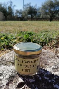 Crème d'artichaut aux truffes d'été
