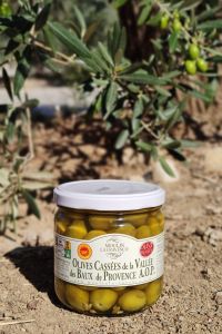 Olives vertes de la Vallée des Baux de Provence AOP bocal en verre
