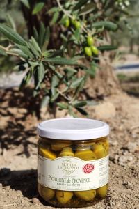 Olives Picholines de Provence cassées au Thym en bocal verre